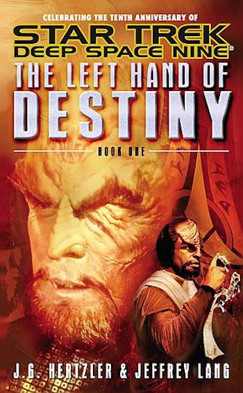 Book cover for Star Trek: Deep Space Nine: The Left Hand of Destiny, book 1
