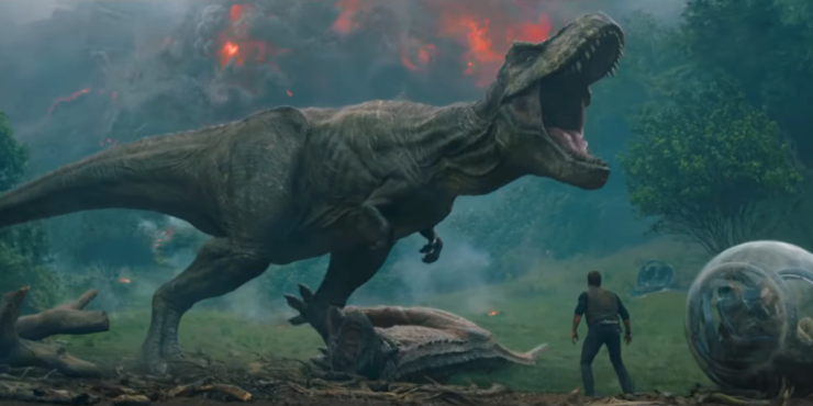 T-Rex in Jurassic Park: Fallen Kingdom