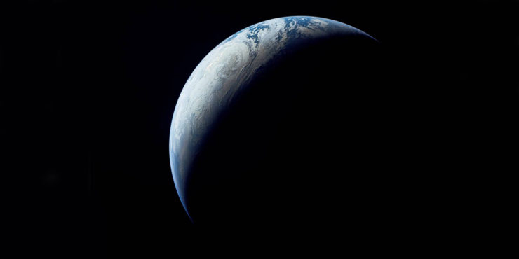 Photo of the Earth taken from the Apollo 4