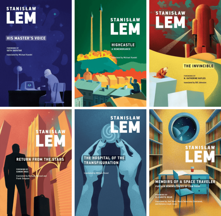 MIT Press editions of 6 Stanslaw Lem novels
