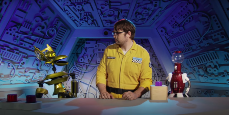 Jonah and the 'bots in Mystery Science Theater 3000