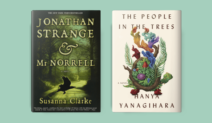 Jonathan Strange & Mr Norrell and The People in the Trees book covers