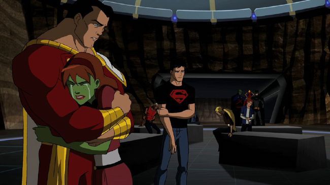 Scene from "Failsafe" episode of Young Justice cartoon