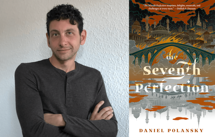 Author Daniel Polansky and book cover for The Seventh Perfection