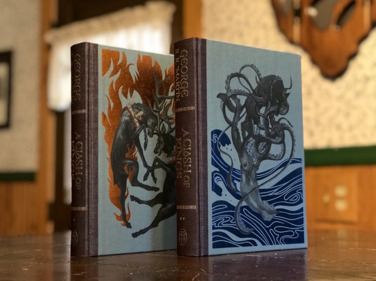 Cover of the Folio Society edition of A Clash of Kings