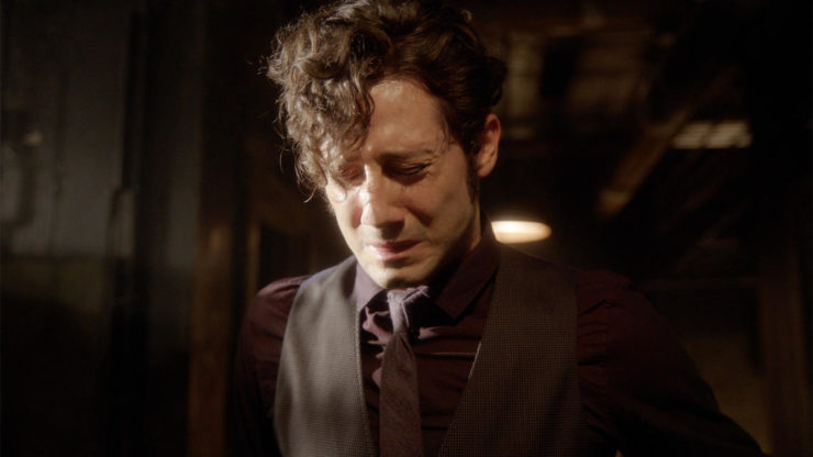 Eliot crying in The Magicians