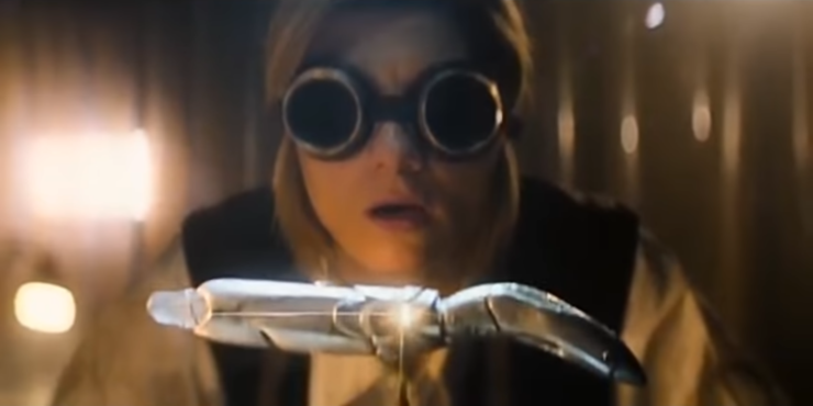 Doctor Who (Jodie Whittaker) and her sonic screwdriver
