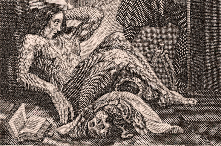 Frontispiece to the 1831 edition of Frankenstein