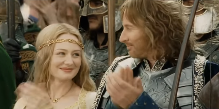 Faramir and Eowyn in Peter Jackson's The Lord of the Rings