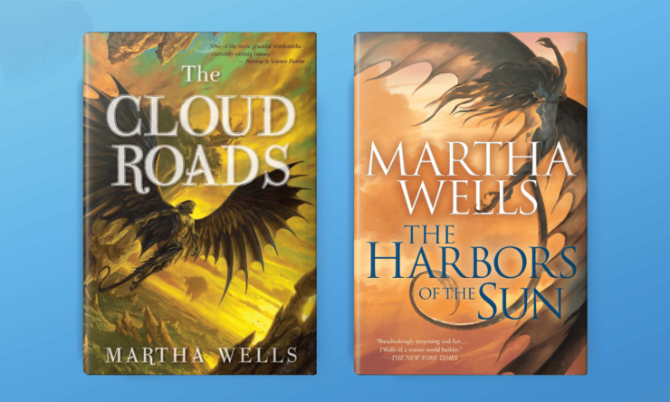 The Cloud Roads and The Harbor of the Sun book covers