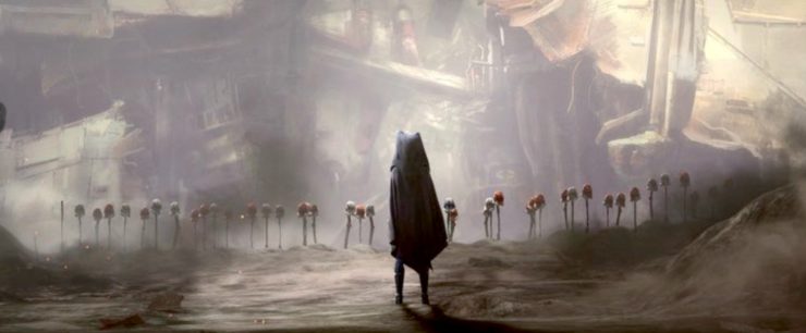 Star Wars: The Clone Wars, series finale, Ahsoka standing in front of a clone trooper graveyard