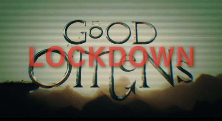 Good Omens Lockdown title card