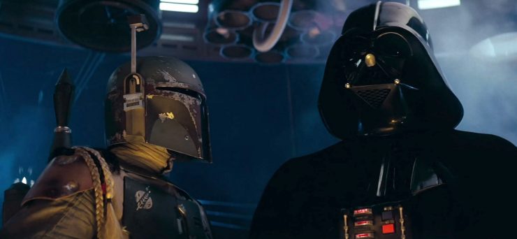 Star Wars: Empire Strikes Back, Boba Fett talking to Vader in carbon freeze chamber