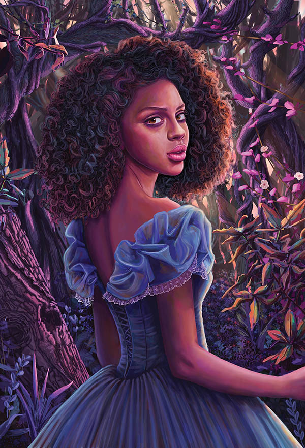 Cinderella Is Dead cover art by Manzi Jackson (courtesy of Bloomsbury Publishing)
