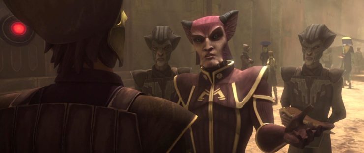 Star Wars, Clone Wars, Anakin talking to Zygerrians