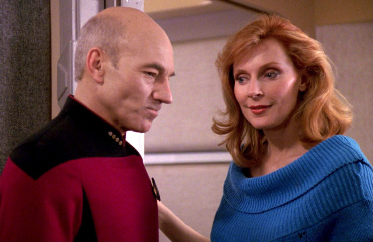 Star Trek: TNG, Crusher and Picard talking in Qpid