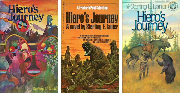 three alternate covers for Hiero's Journey
