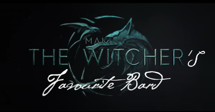 title card for making the witcher trailer