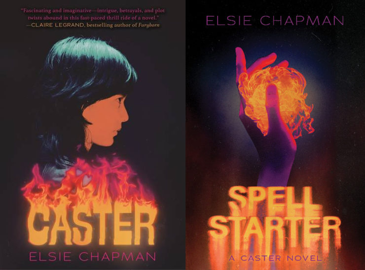 Book covers for Caster and Spell Starter by Elsie Chapman