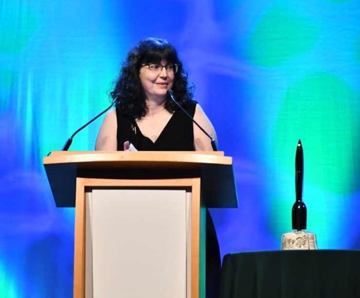 Martha Wells at the 2019 Hugo Awards