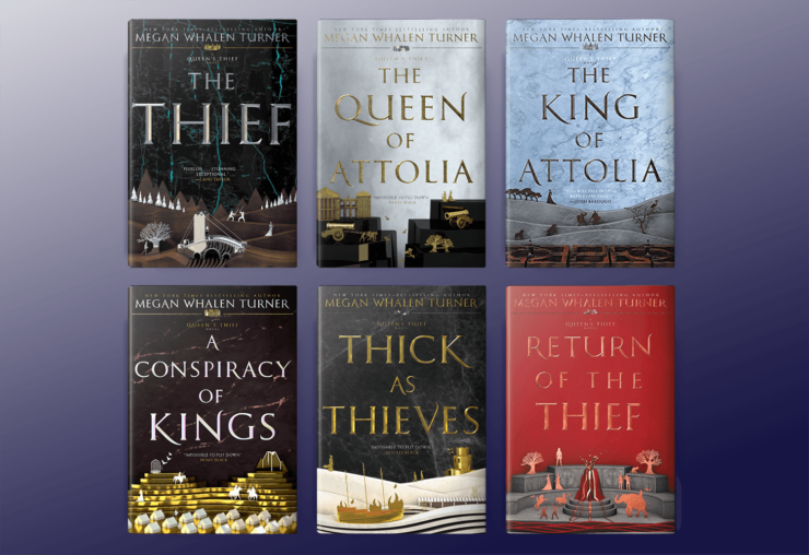 The Queen's Thief books by Megan Whalen Turner