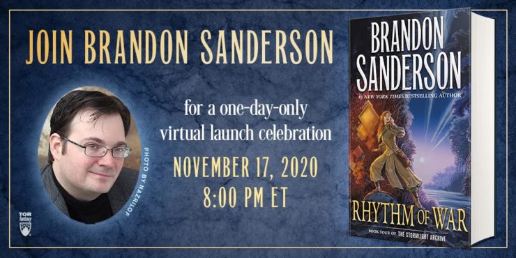 Brandon Sanderson, Rhythm of War event banner