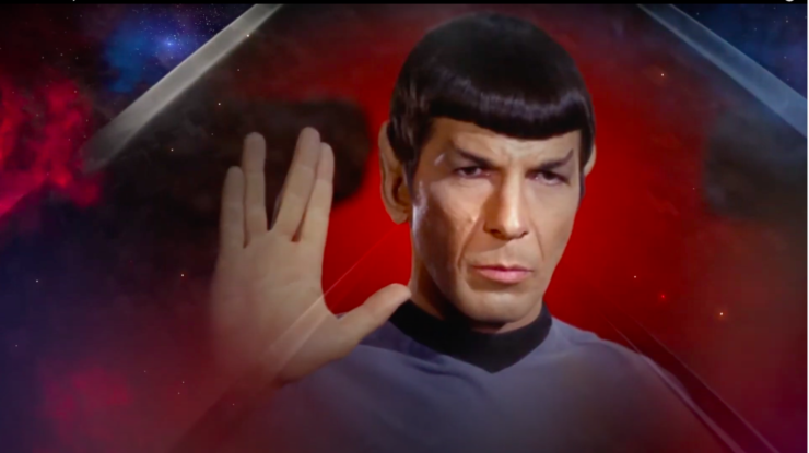 Spock doing LLAP sign in Amok Time