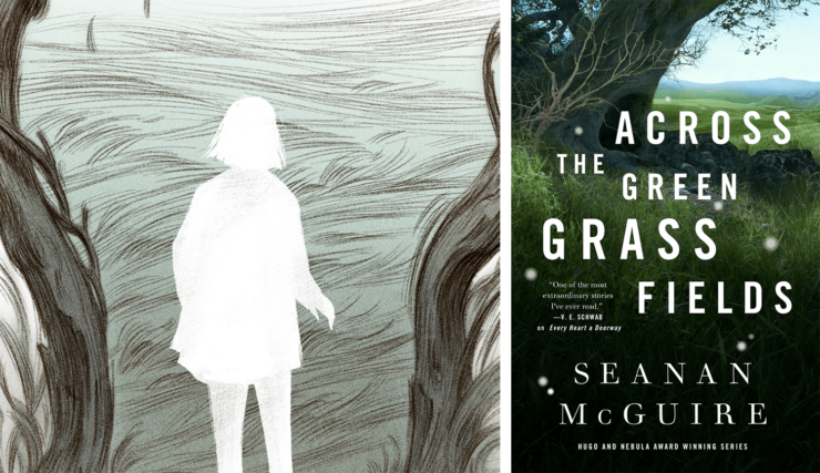 Rovina Cai illustrates Seanan McGuire's Across the Green Grass Fields