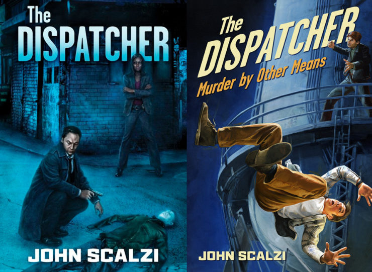 Covers for The Dispatcher and The Dispatcher: Murder By Any Means by John Scalzi