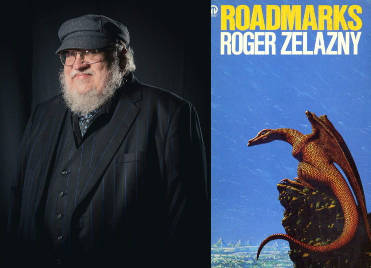 George R.R. Martin and Roger Zelazny's Roadmarks cover