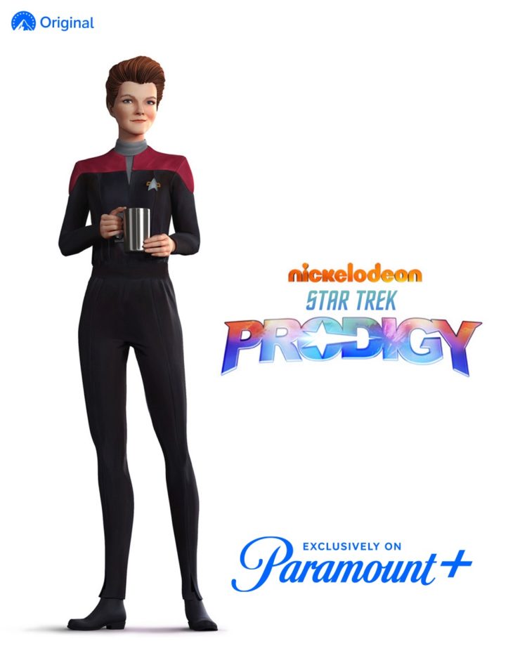 Rendering of Captain Janeway on Star Trek: Prodigy