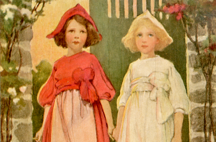 "Snow White and Rose Red" by Jessie Willcox Smith.