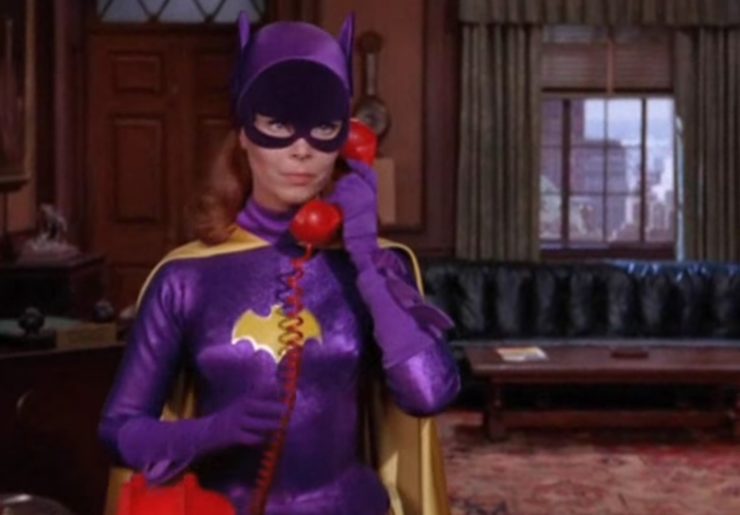 Batgirl, Yvonne Craig on phone