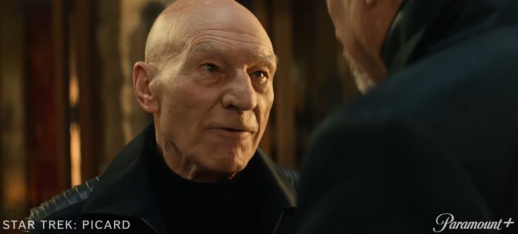 Picard, season 2 trailer, Picard cussing out Q