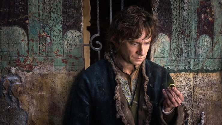Bilbo and the Ring in The Hobbit: The Battle of the Five Armies