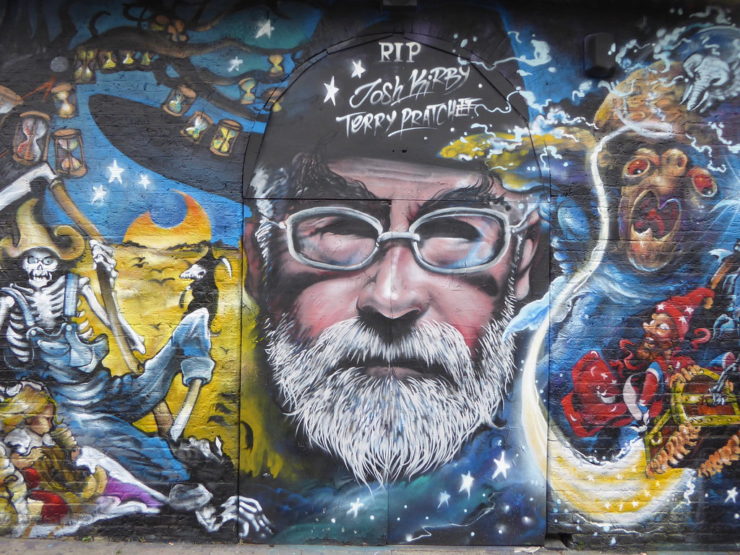 Terry Pratchett memorial wall
