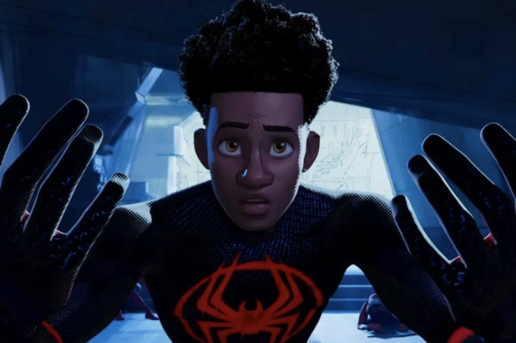 Miles in Across the Spider Verse