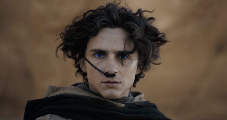 Dune Part Two Trailer shot of Timothee Chalamet as Paul Atreides