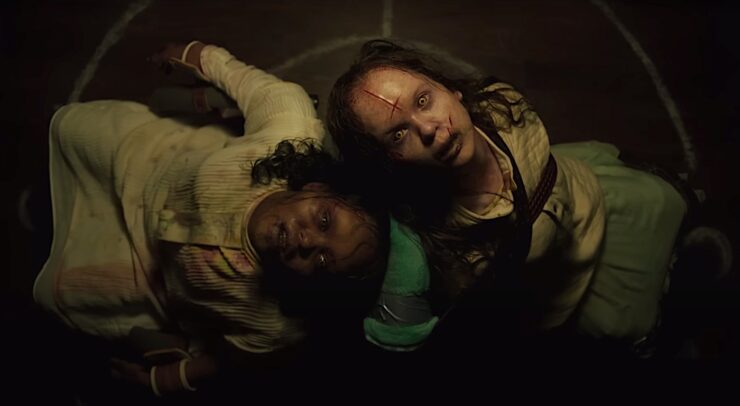 Katherine and Angela, both possessed in Exorcist: Believer