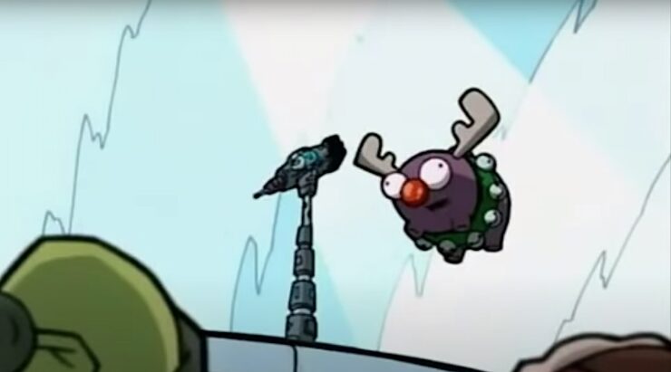 Mini-Moose makes an appearance on the Invader Zim episode "The Most Horrible Xmas Ever."