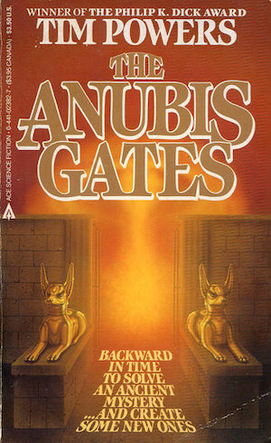 Book cover of The Anubis Gates by Tim Powers