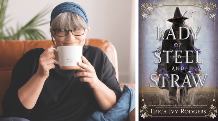author Erica Ivy Rodgers and her upcoming book Lady of Steel and Straw
