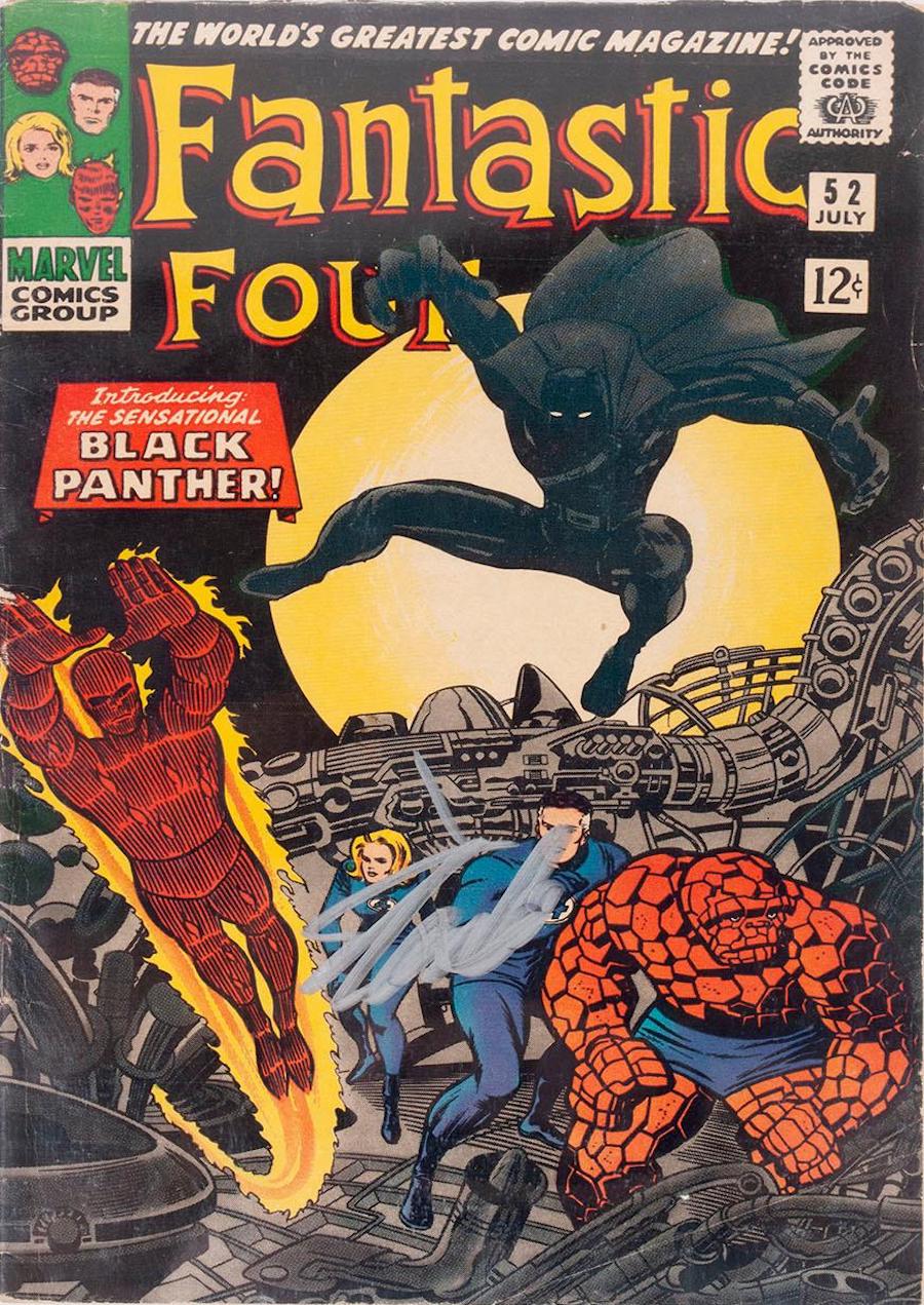 Cover of Fantastic Four #52, the first appearance of Black Panther