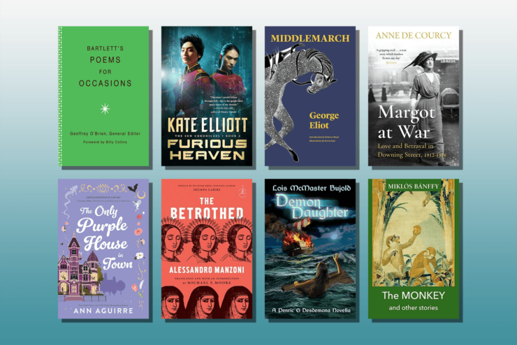 Selection of 8 book covers from Jo Walton's January 2024 reading list