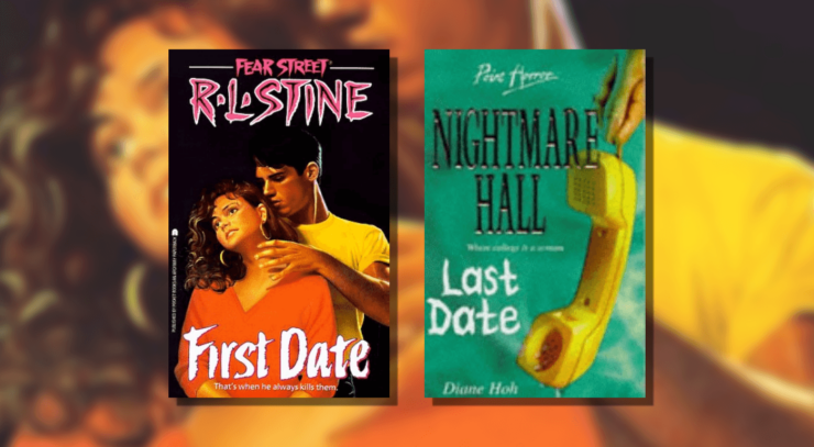 Book covers of R.L. Stine's First Date and Diane Hoh's Last Date