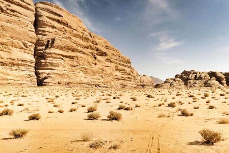 Photograph of a desert landscape.