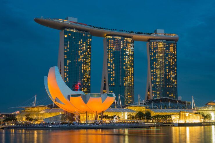 the Marina Bay Sands Hotel in Singapore