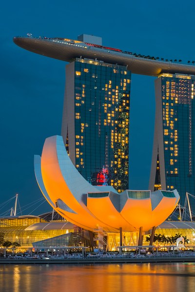 the Marina Bay Sands Hotel in Singapore
