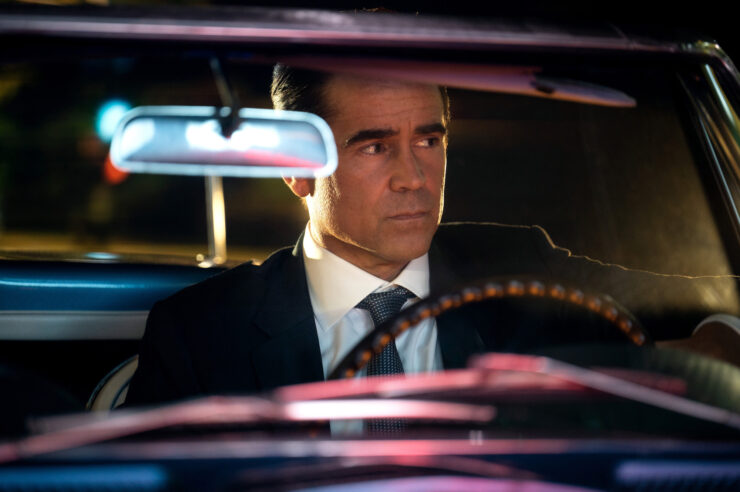 Colin Farrell in a car in Sugar