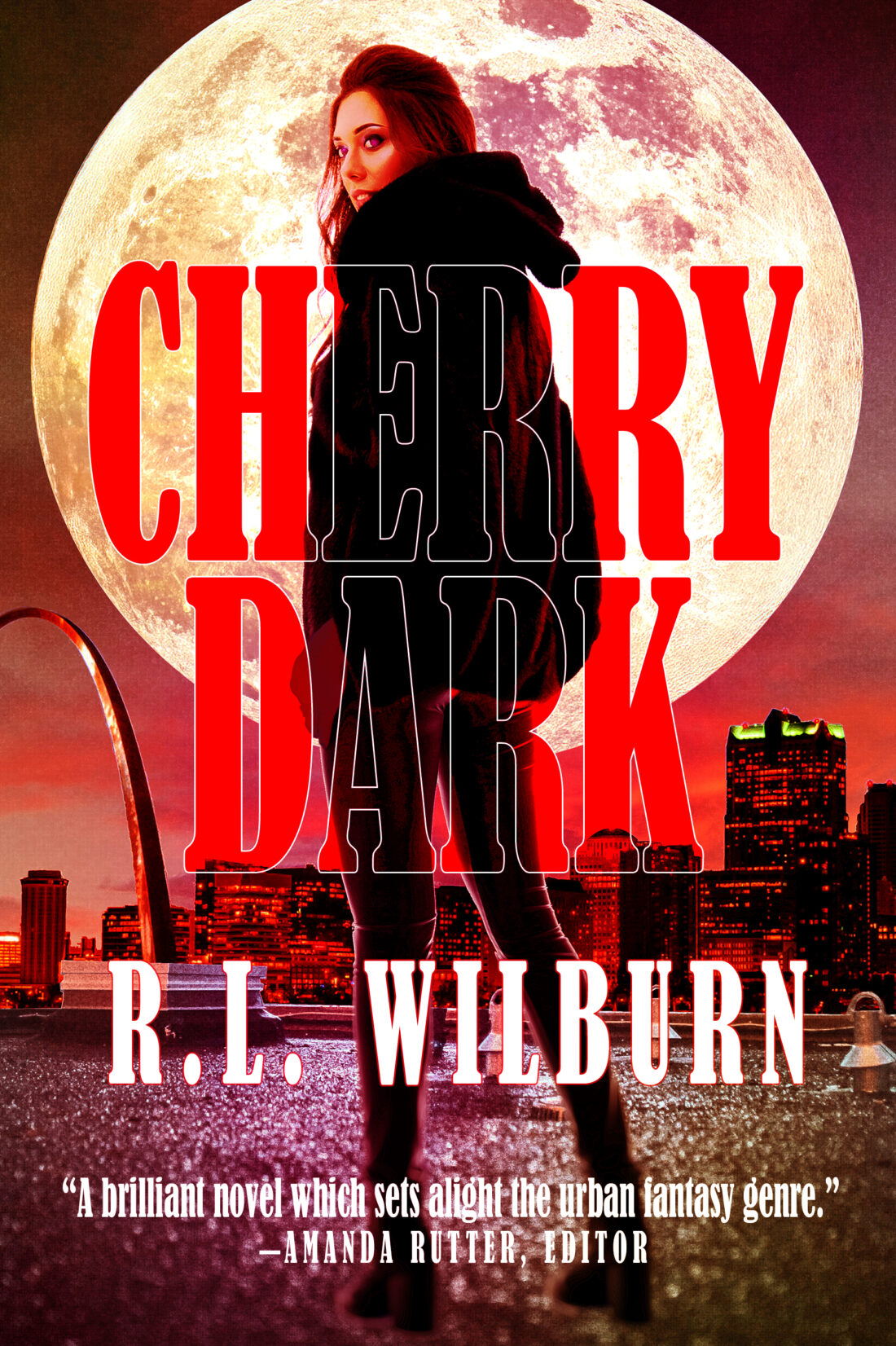 Book cover of Cherry Dark by RL Wilburn